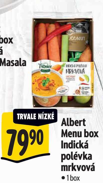 Albert Menu box Indická polévka mrkvová