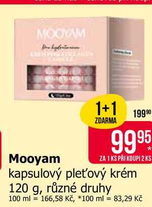 MOOYAM kapsulový pleťový krém 120 g, různé druhy 