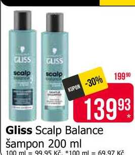 Gliss Scalp Balance šampon 200 ml 