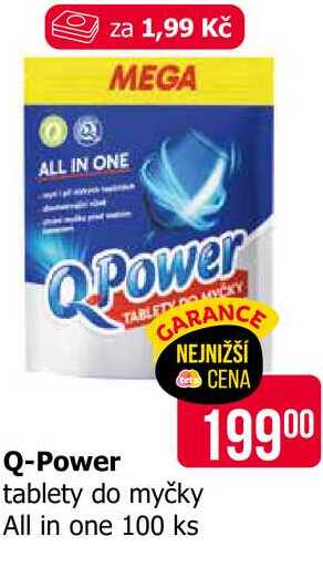 Q-Power tablety do myčky All in one 100 ks