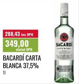 BACARDÍ CARTA BLANCA 37,5% 11 