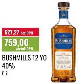 BUSHMILLS 12 YO 40% 0,7l