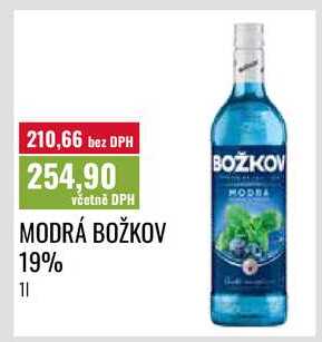 MODRÁ BOŽKOV 19%, 11 