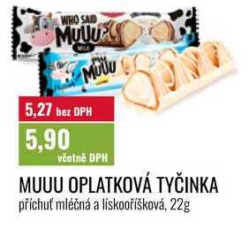 MUUU OPLATKOVÁ TYČINKA 22g
