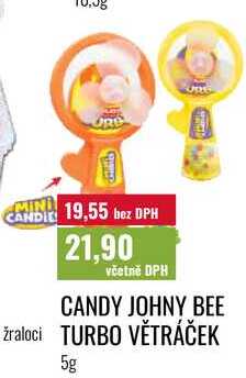CANDY JOHNY BEE TURBO VĚTRÁČEK 5g  