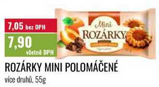 ROZÁRKY MINI POLOMÁČENÉ více druhů, 55g 