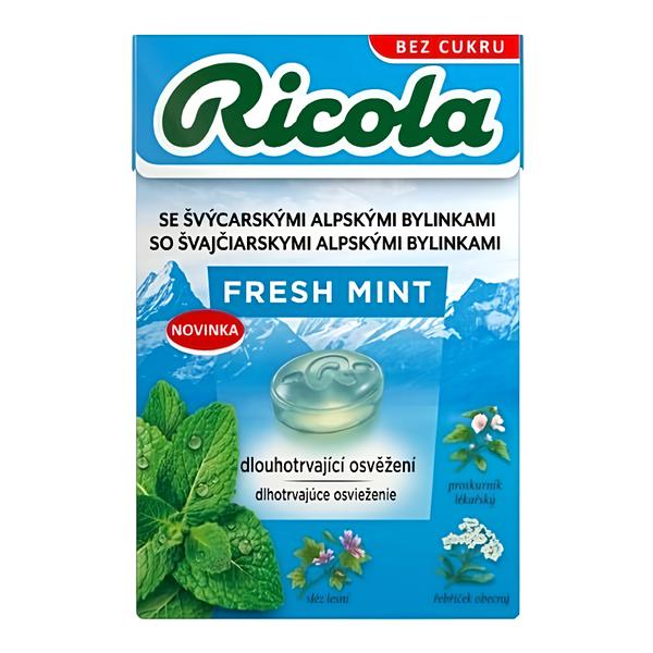 Ricola Fresh Mint Bonbóny bez cukru
