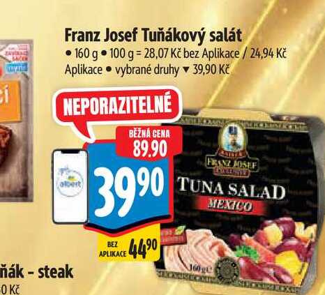 Franz Josef Tuňákový salát 160 g