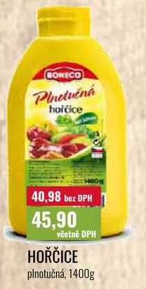 HOŘČICE plnotučná, 1400g  