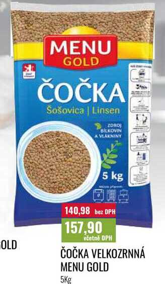 ČOČKA VELKOZRNNÁ MENU GOLD 5Kg