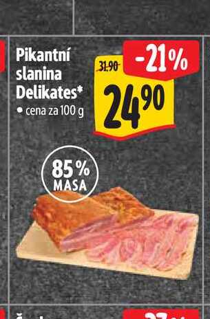 Pikantní slanina Delikates 100 g