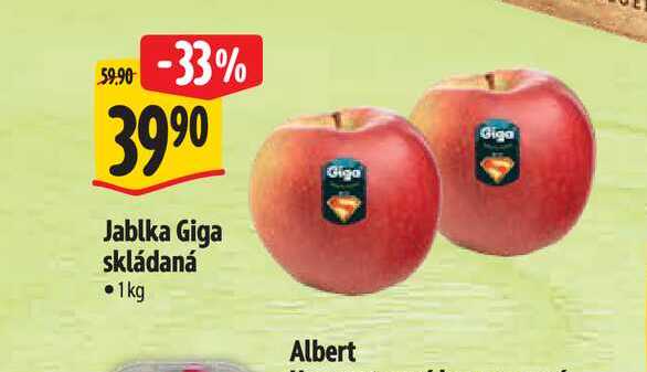 Jablka Giga skládaná 1 g