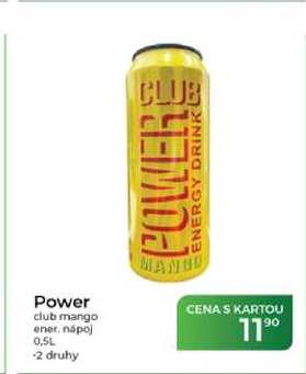 Power club mango ener. nápoj 0,5L