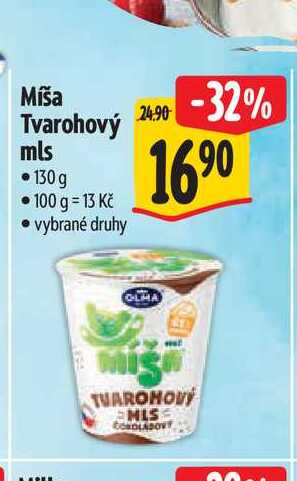 Míša Tvarohový mls 130g