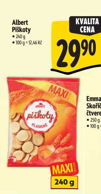 Albert Piškoty 240 g  
