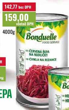 Bonduelle ČERVENÁ ŘEPA NA NUDLIČKY 4000g