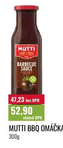 MUTTI BBQ OMÁČK 300g  