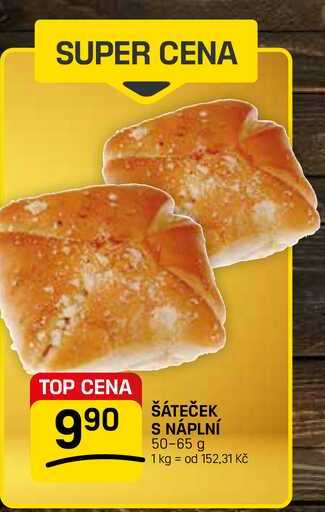 ŠÁTEČEK S NÁPLNÍ 50-65 g