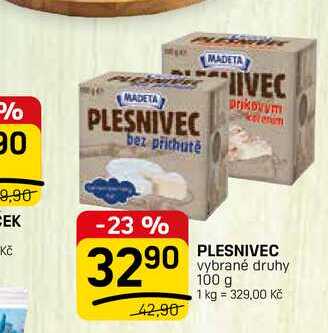 PLESNIVEC vybrané druhy 100 g