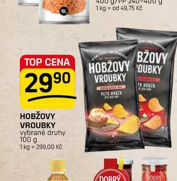 HOBŽOVY VROUBKY vybrané druhy 100 g