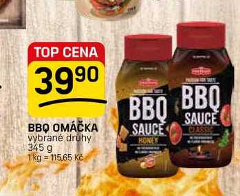 BBQ OMÁČKA vybrané druhy 345g
