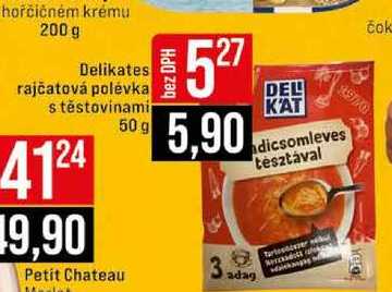 Delikates rajčatová polévka s těstovinami 50g