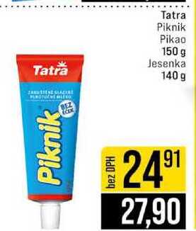 Tatra Piknik Pikao 150 g Jesenka 140 g