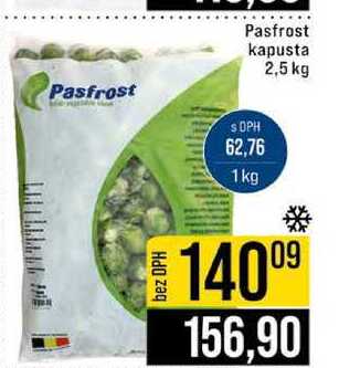 Pasfrost kapusta 2,5 kg