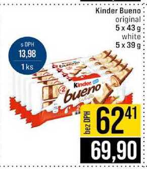 Kinder Bueno original 5x43 g white 5x39 g
