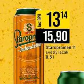 Staropramen 11 světlý ležák 0,5l