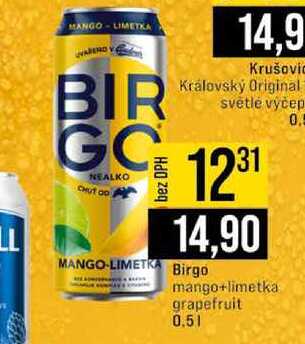 Birgo mango+limetka grapefruit 0.5l