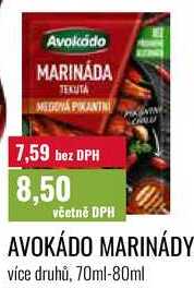 AVOKÁDO MARINÁDY 70ml-80ml 