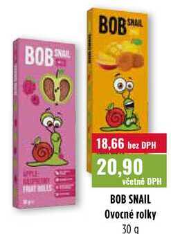 BOB SNAIL Ovocné rolky 30g