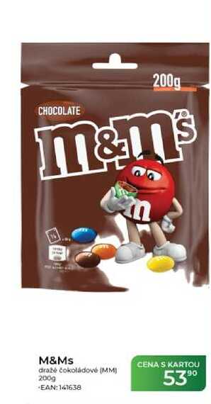 M&Ms dražé čokoládové 200g