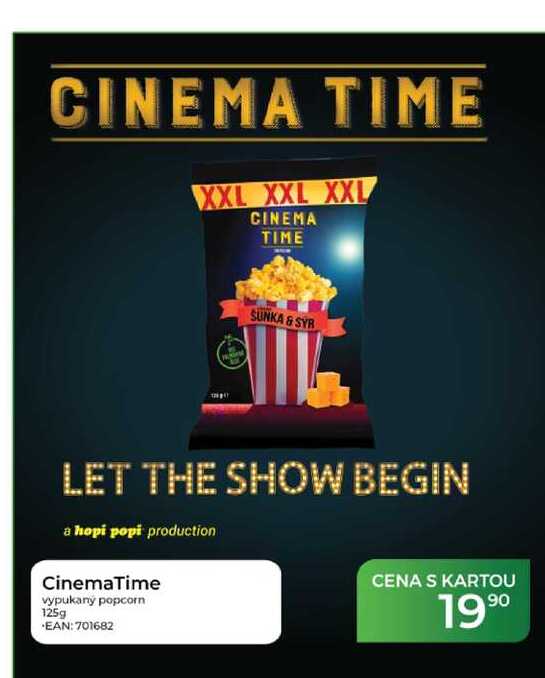 CinemaTime vypukaný popcorn 125g