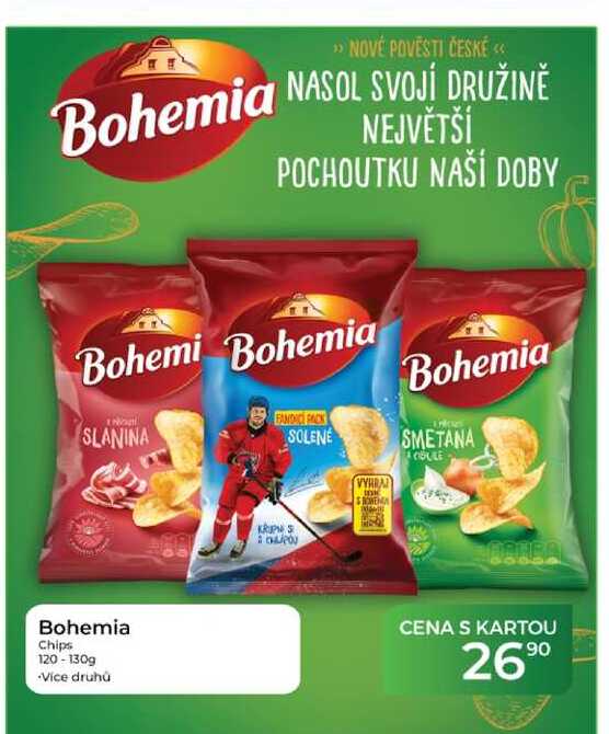 Bohemia Chips 120-130g