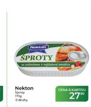 Nekton šproty 170g