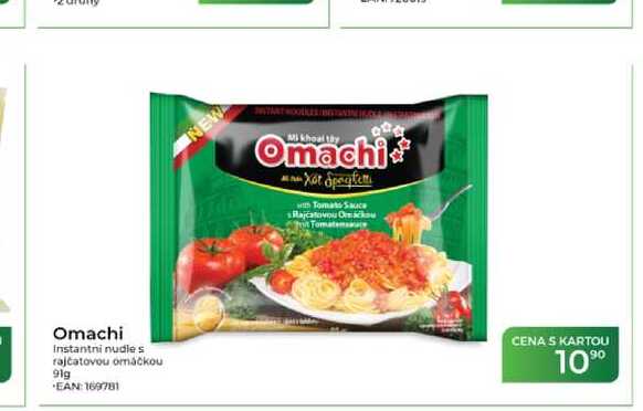 Omachi Instantni nudle s rajčatovou omáčkou 91g