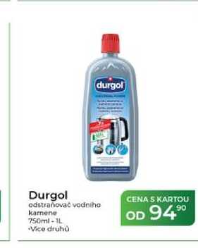 Durgol odstraňovač vodního kamene 750ml-1L