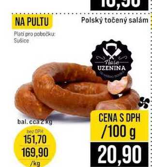 Polský točený salám 100g