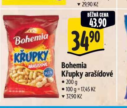 Bohemia Křupky arašídové 200 g