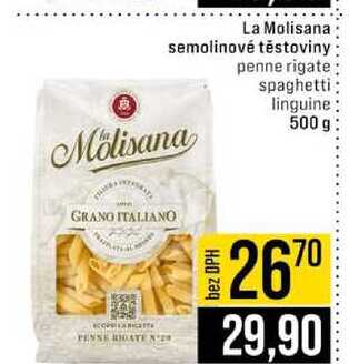 La Molisana semolinové těstoviny penne rigate spaghetti linguine 500 g