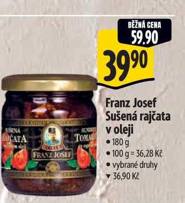   Franz Josef Sušená rajčata v oleji  180 g 