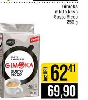 Gimoka mletá káva Gusto Ricco 250 g