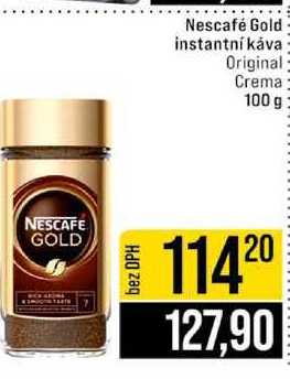 Nescafé Gold instantní káva Original Crema 100 g