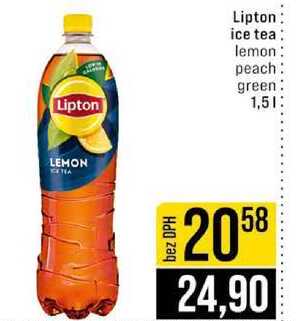 Lipton ice tea lemon peach green 1,5l