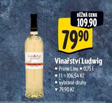   Vinařství Ludwig Prime Line  0,75 l 