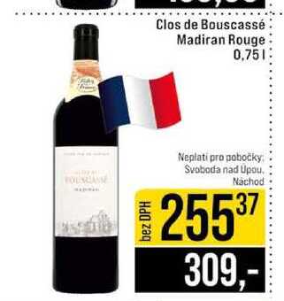 Clos de Bouscassé Madiran Rouge 0,75l