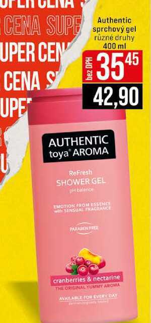 Authentic sprchový gel různé druhy 400 ml