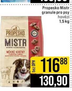 Propesko Mistr granule pro psy hovězí 1,5 kg 